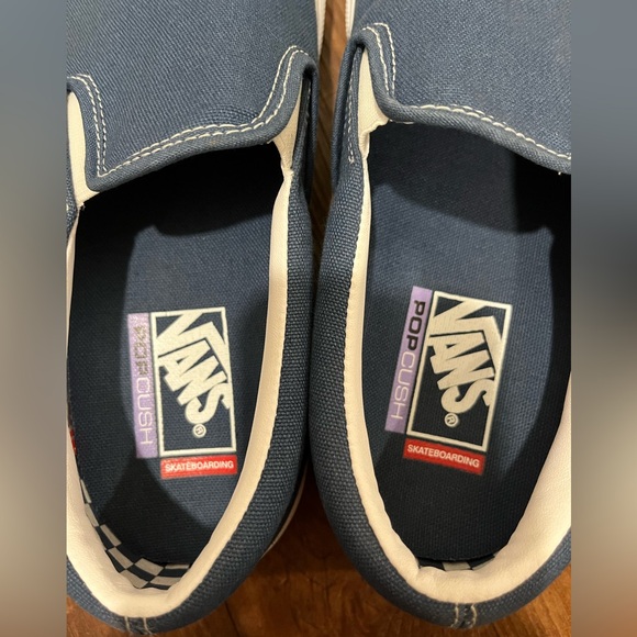 VANS Skate Slip-on Wraped Dark Denim Shoes Size 9 - Picture 7 of 8